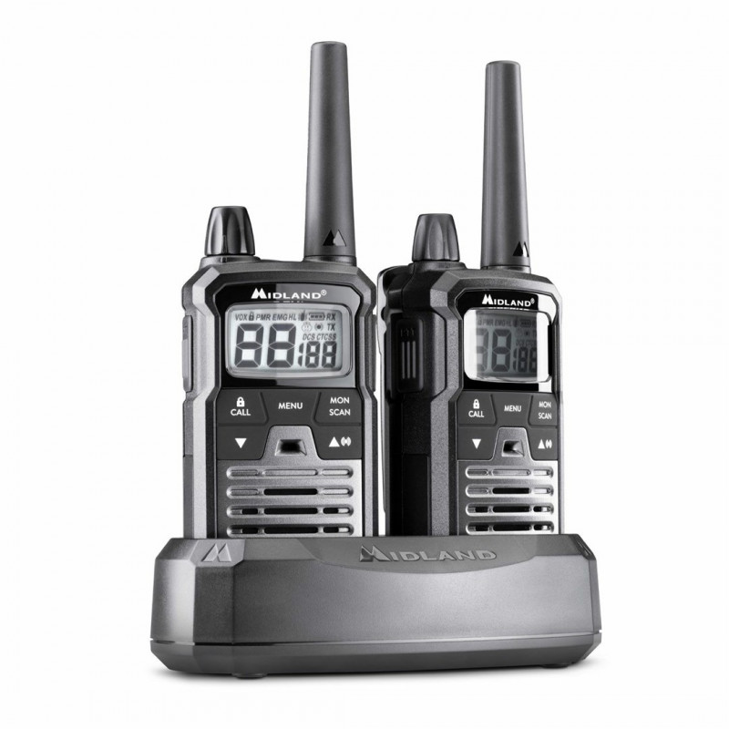 Midland XT70 Pro Duo -radiopuhelin, musta