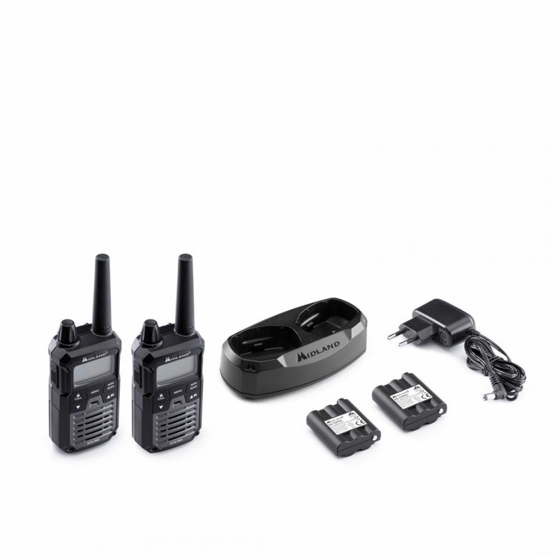 Midland XT70 Pro Duo -radiopuhelin, musta