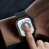 Tech-Protect Glass Ring karkaistu lasi Apple Watch Ultra 49 mm:lle, hopea ja musta (2 kpl)