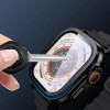 Tech-Protect Glass Ring karkaistu lasi Apple Watch Ultra 49 mm:lle, hopea ja musta (2 kpl)
