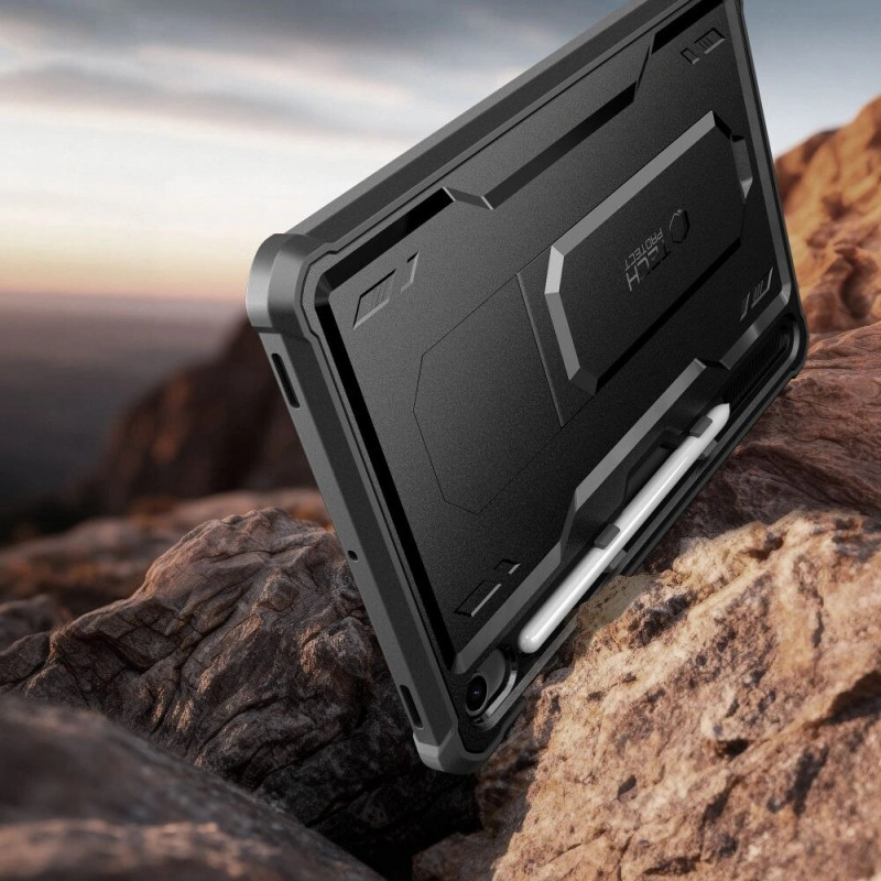 Tech-Protect Kevlar Pro -tablettikotelo Samsung Galaxy Tab S9 11.0 / S10 FE / S10 Lite 10.9 -laitteelle (X710 / X716B / X520 / X526 / X400 / X406B), musta