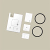 Tech-Protect Glass Flex+ hybridilasi Garmin Venu 4 45 mm:lle, musta (2 kpl)