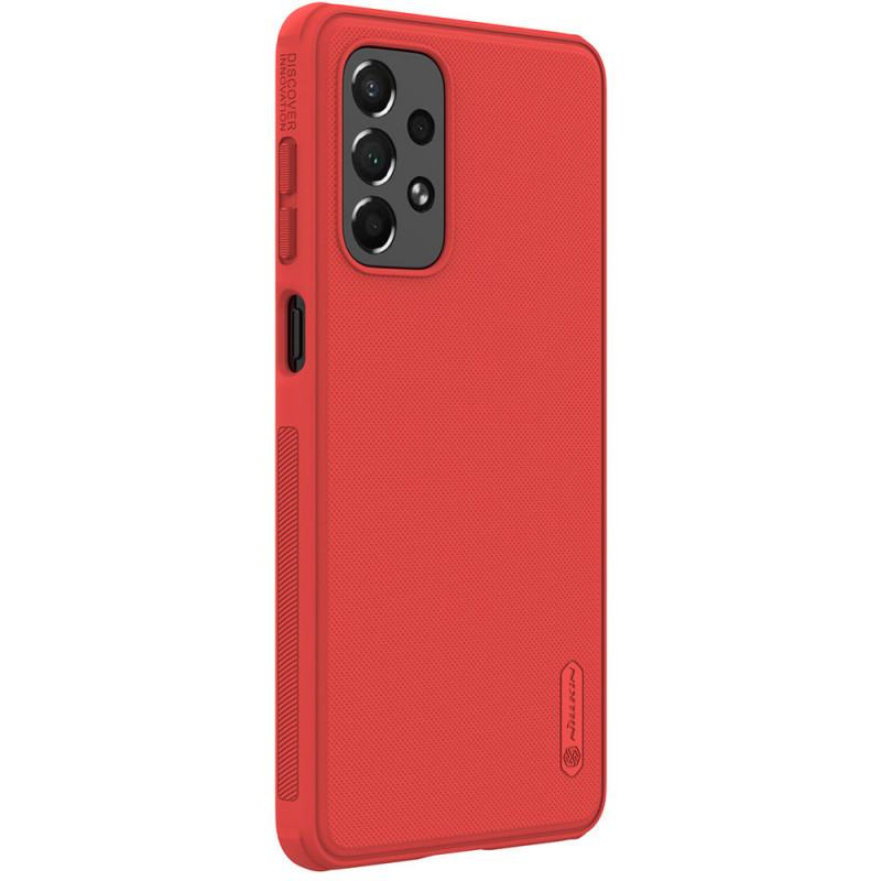 Nillkin Super Frosted Shield Pro -suojakotelo Samsung Galaxy A73 -puhelimelle, punainen