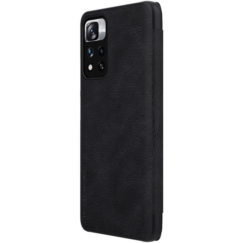 [CR] Nillkin Qin-suojakotelo Xiaomi Mi 11i HyperCharge / Redmi Note 11 Pro (China) -puhelimelle, musta (kuluttajapalautus)