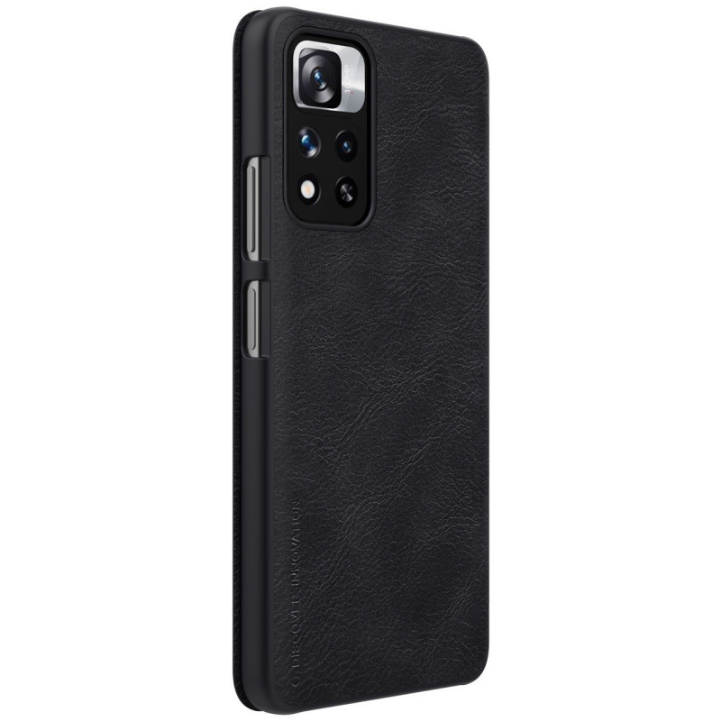 [CR] Nillkin Qin-suojakotelo Xiaomi Mi 11i HyperCharge / Redmi Note 11 Pro (China) -puhelimelle, musta (kuluttajapalautus)