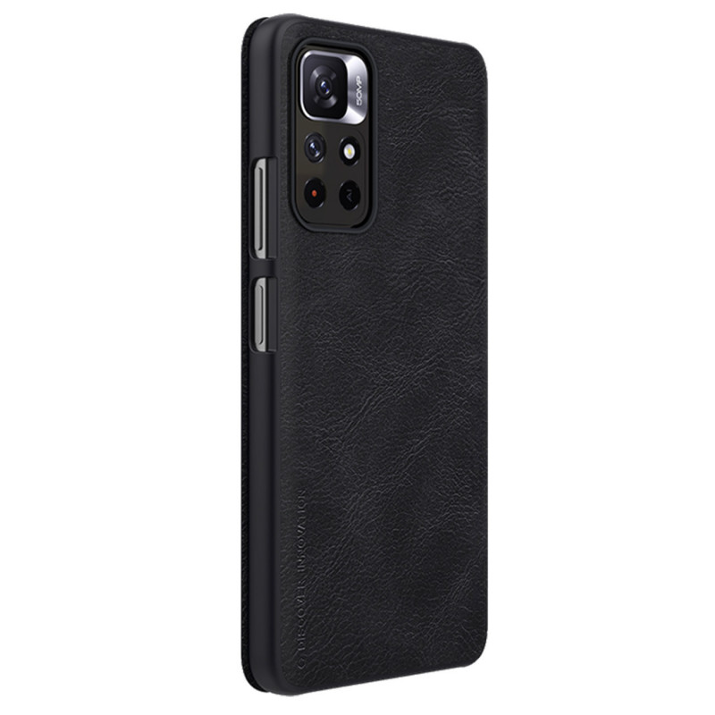 Nillkin Qin-suojakotelo Xiaomi Redmi Note 11T 5G / Poco M4 Pro 5G -puhelimelle, musta
