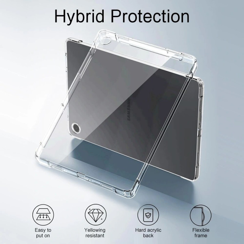 Tech-Protect FlexAir -tablettikotelo Samsung Galaxy Tab A9 / A11 8.7 -laitteelle (X110 / X115 / X133 / X135), kirkas