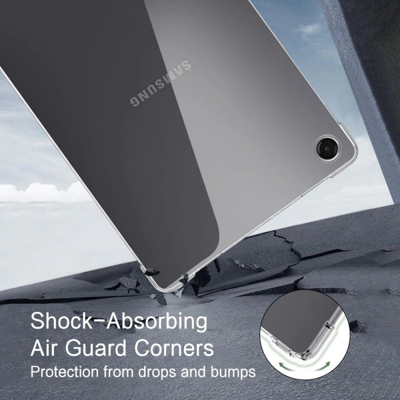 Tech-Protect FlexAir -tablettikotelo Samsung Galaxy Tab A9 / A11 8.7 -laitteelle (X110 / X115 / X133 / X135), kirkas