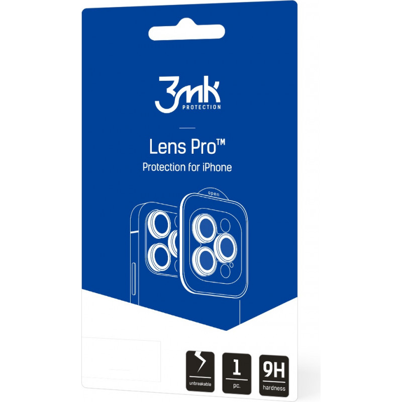 3MK Lens Protection Pro Apple iPhone 13 Pro / 13 Pro Max -kameran linssinsuojalasi, grafiitinharmaa