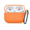 Tech-Protect Silicone Hook -silikonikuori Apple AirPods Pro 3 -kuulokkeille, cosmic orange