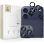 Tech-Protect Camring Fit+ -kameran linssinsuojukset Apple iPhone 14 Pro / 14 Pro Max / 15 Pro / 15 Pro Max / 16 Pro / 16 Pro Max / 17 Pro / 17 Pro Max -puhelimelle, Deep Blue