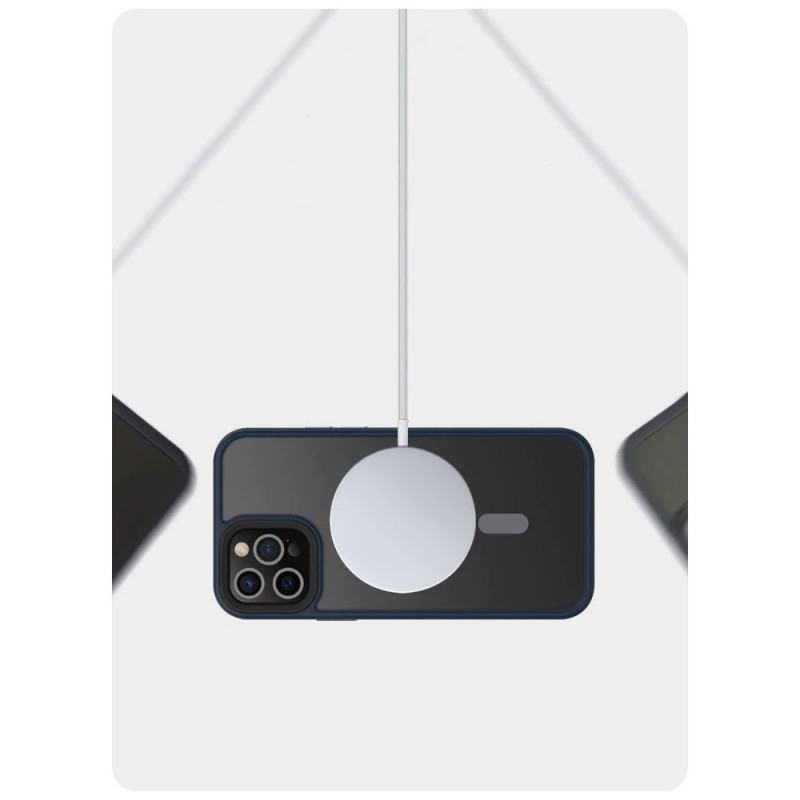 Tech-Protect Magmat MagSafe -suojakotelo Apple iPhone 12/12 Pro -puhelimelle, matta musta