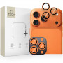 Tech-Protect Camring Fit+ -kameran linssinsuojukset Apple iPhone 14 Pro / 14 Pro Max / 15 Pro / 15 Pro Max / 16 Pro / 16 Pro Max / 17 Pro / 17 Pro Max -puhelimiin, Cosmic Orange
