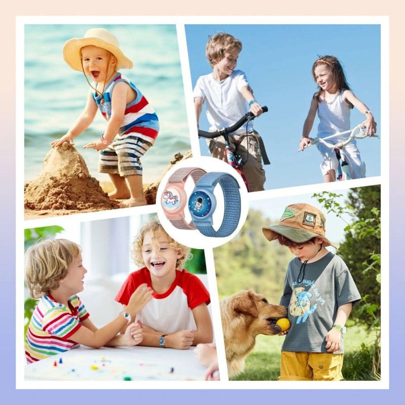 Tech-Protect Nylon For Kids -ranneke Apple AirTag 1 / 2 -laitteelle, Magic Pony