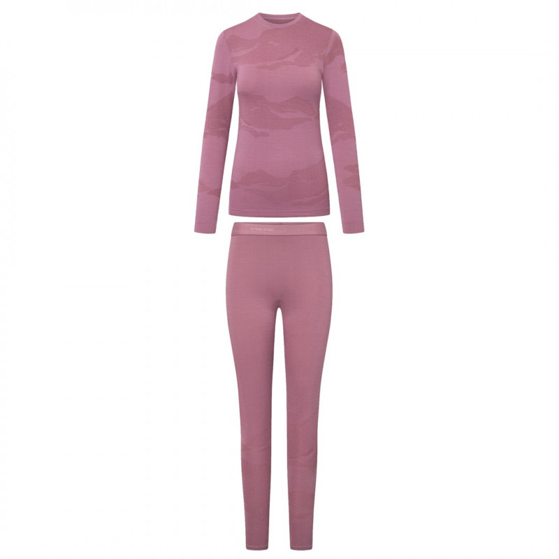 Viking Gasher Lady Set Merino naisten alusasu, pinkki, L
