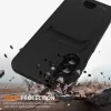 Hurtel Samsung Galaxy A57 5G TPU-kuori korttipaikalla ja olkahihnalla, musta