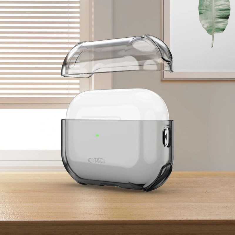 Tech-Protect Bounce -suojakotelo Apple AirPods Pro 3 -kuulokkeille, tuhkanharmaa