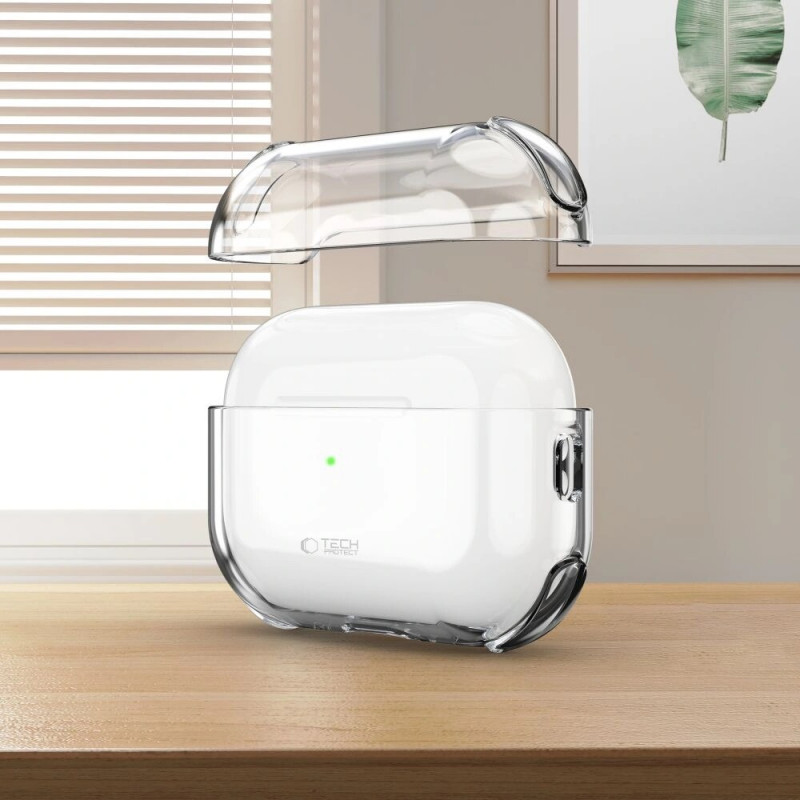 Tech-Protect Bounce -suojakotelo Apple AirPods Pro 3 -kuulokkeille, kirkas