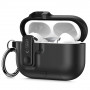 Tech-Protect Slim Hook -kotelo Apple AirPods Pro 3 -kuulokkeille, musta