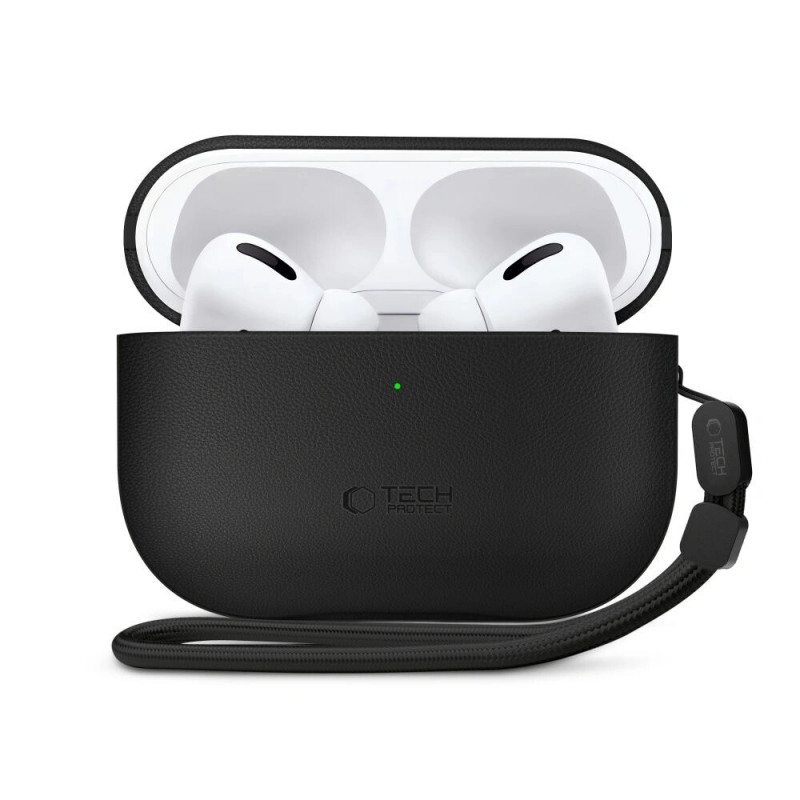 Tech-Protect NaturalFit -kotelo Apple AirPods Pro 3 -kuulokkeille, musta