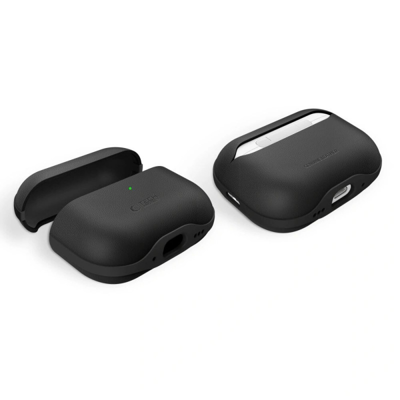 Tech-Protect NaturalFit -kotelo Apple AirPods Pro 3 -kuulokkeille, musta