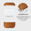 Tech-Protect NaturalFit -kotelo Apple AirPods Pro 3 -kuulokkeille, ruskea