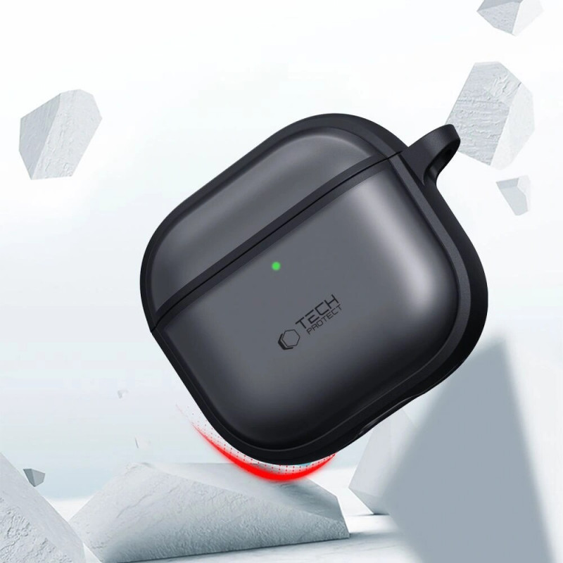 Tech-Protect Magmat -kotelo Apple AirPods Pro 3 -kuulokkeille, mattamusta