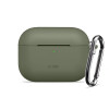 Tech-Protect Silicone Hook -silikonikotelo Apple AirPods Pro 3 -kuulokkeille, oliivinvihreä