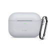 Tech-Protect Silicone Hook -silikonikuori Apple AirPods Pro 3 -kuulokkeille, liitukivenharmaa
