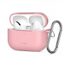 Tech-Protect Silikoninen Hook-kuori Apple AirPods Pro 3, pinkki