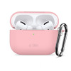 Tech-Protect Silikoninen Hook-kuori Apple AirPods Pro 3, pinkki