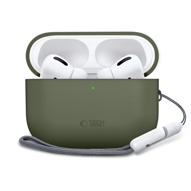 Tech-Protect Silikonikuori Apple AirPods Pro 3 oliivinvihreä
