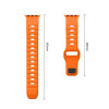 Tech-Protect Silicone Line Apple Watch 8 / 9 / 10 / 11 / 12 / SE / Ultra 44/45/46/49 mm -ranneke, oranssi