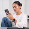 Tech-Protect Silicone Line Apple Watch 8 / 9 / 10 / 11 / 12 / SE / Ultra 44/45/46/49 mm -ranneke, oranssi