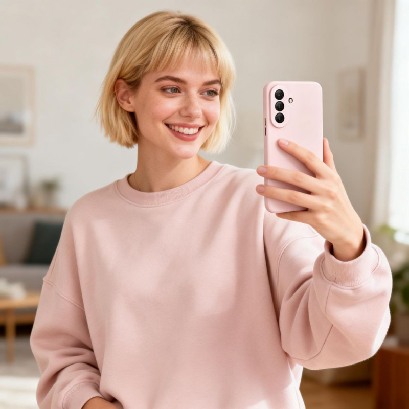 Tech-Protect Icon -suojakotelo Samsung Galaxy A27 5G -puhelimelle, vaaleanpunainen