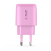 Tech-Protect NCA20 USB-A / USB-C seinälaturi PD 20W / QC3.0, vaaleanpunainen
