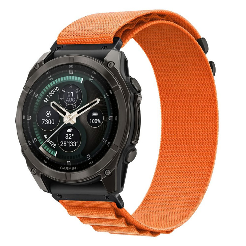 Tech-Protect Nylon Pro THP6037 -kellonranneke Garmin Fenix 5X / 5X Plus / 6X / 6X Pro / 7X / 8 / 8 Pro / 9 / 9 Pro (51 mm), oranssi