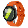 Tech-Protect Silikoninen Sport-ranneke Samsung Galaxy Watch 4/5/5 Pro/6/7/FE -kelloille, oranssi