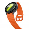 Tech-Protect Silikoninen Sport-ranneke Samsung Galaxy Watch 4/5/5 Pro/6/7/FE -kelloille, oranssi