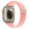 Tech-Protect NylonLoop -ranneke Apple Watch 8 / 9 / 10 / 11 / 12 / SE (40 / 41 / 42 mm), vaaleanpunainen