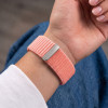 Tech-Protect NylonLoop -ranneke Apple Watch 8 / 9 / 10 / 11 / 12 / SE (40 / 41 / 42 mm), vaaleanpunainen