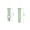 Tech-Protect silikoniranneke Apple Watch 8 / 9 / 10 / 11 / 12 / SE (40 / 41 / 42 mm), pistaasi