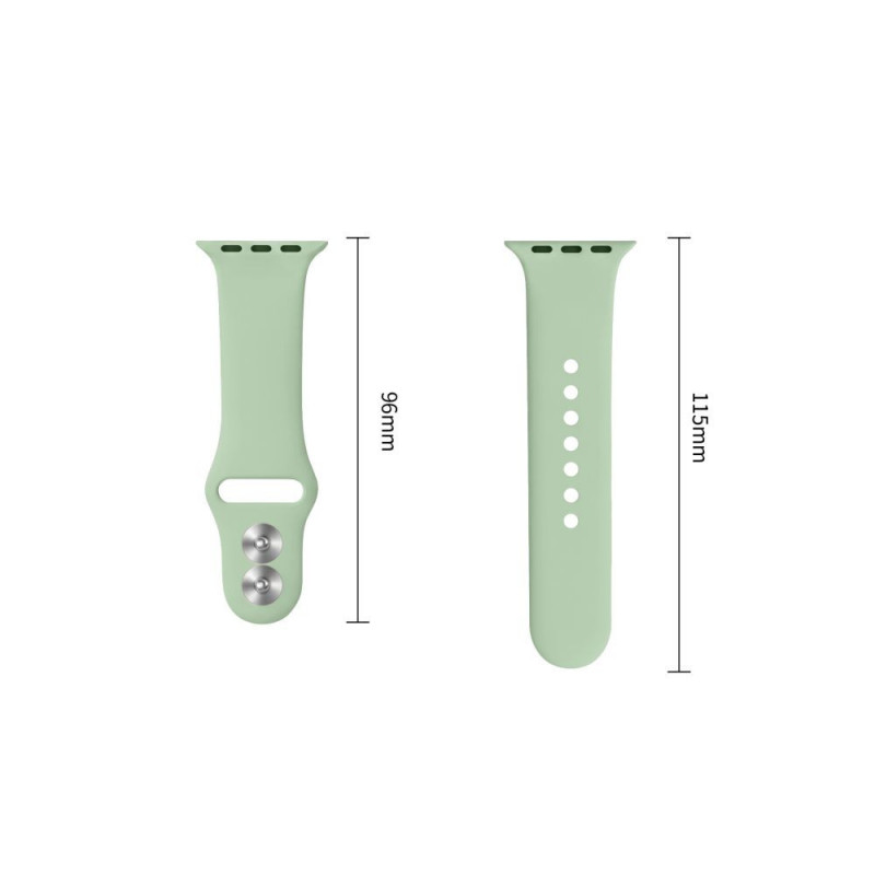 Tech-Protect silikoniranneke Apple Watch 8 / 9 / 10 / 11 / 12 / SE (40 / 41 / 42 mm), pistaasi