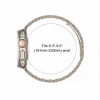Tech-Protect Stainless ruostumattomasta teräksestä valmistettu ranneke Apple Watch 8 / 9 / 10 / 11 / 12 / SE / Ultra (44 / 45 / 46 / 49 mm), Starlight