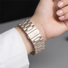 Tech-Protect Stainless ruostumattomasta teräksestä valmistettu ranneke Apple Watch 8 / 9 / 10 / 11 / 12 / SE / Ultra (44 / 45 / 46 / 49 mm), Starlight