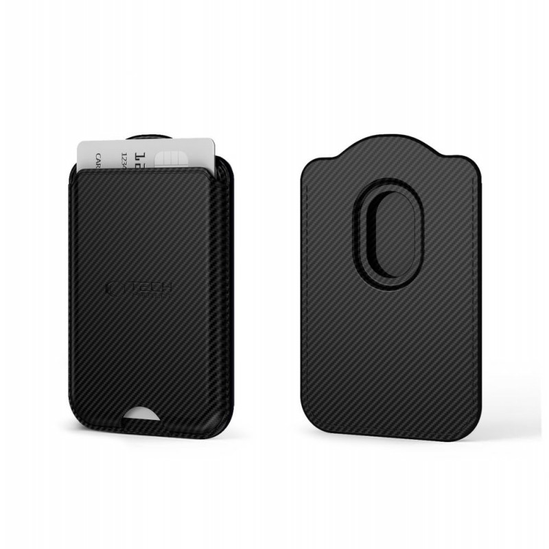 Tech-Protect CH02 MagWallet MagSafe universaali magneettinen korttitasku, Carbon