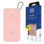 3MK PastelUp varavirtalähde 10000 mAh 22.5W, MagSafe, Qi, USB-A, USB-C, Lightning, pinkki