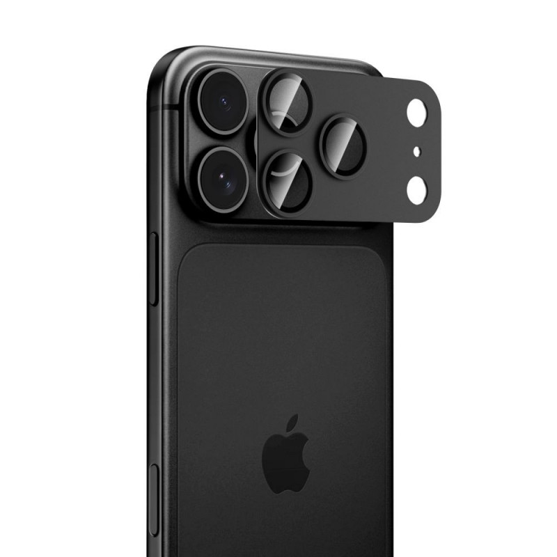 Tech-Protect Camfull Fit+ -kameransuojus Apple iPhone 18 Pro Max -puhelimelle, musta