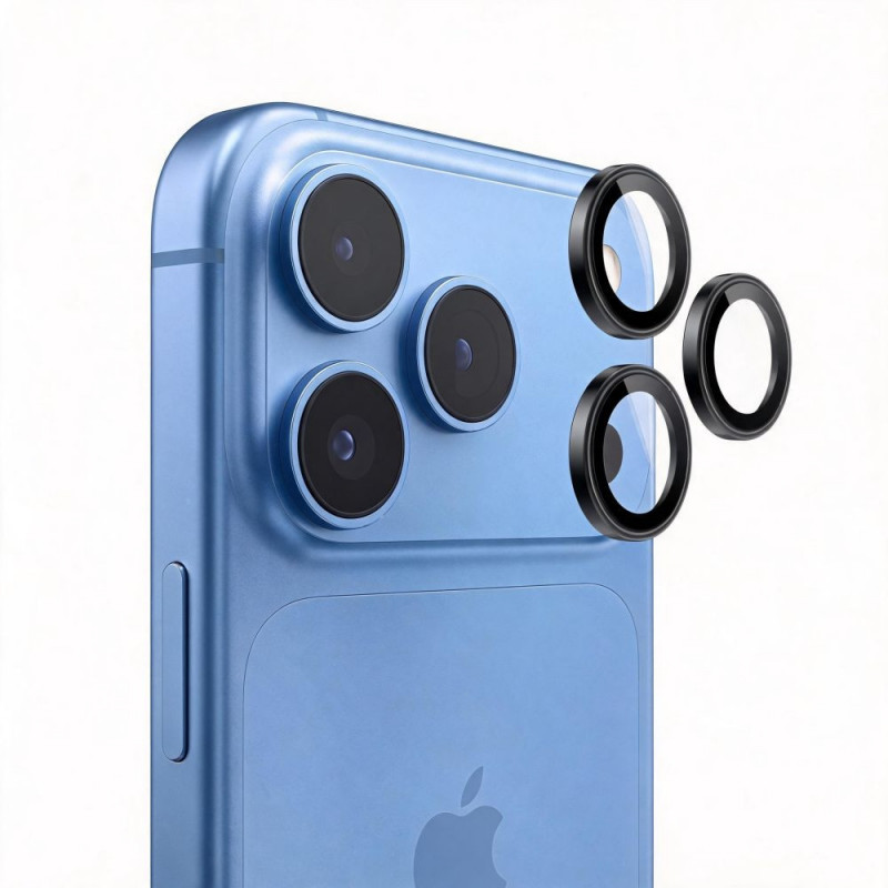 Tech-Protect Camring Fit+ -kameransuojus Apple iPhone 18 Pro / 18 Pro Max -puhelimelle, musta