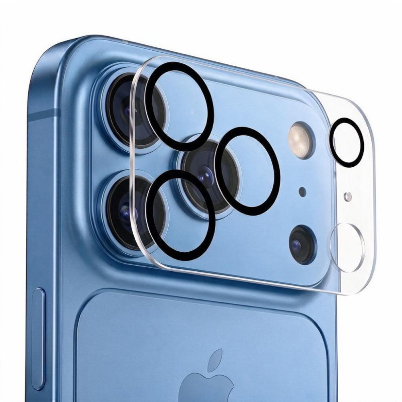 Tech-Protect Cam Fit+ -kameransuojus Apple iPhone 18 Pro Max -puhelimelle, kirkas